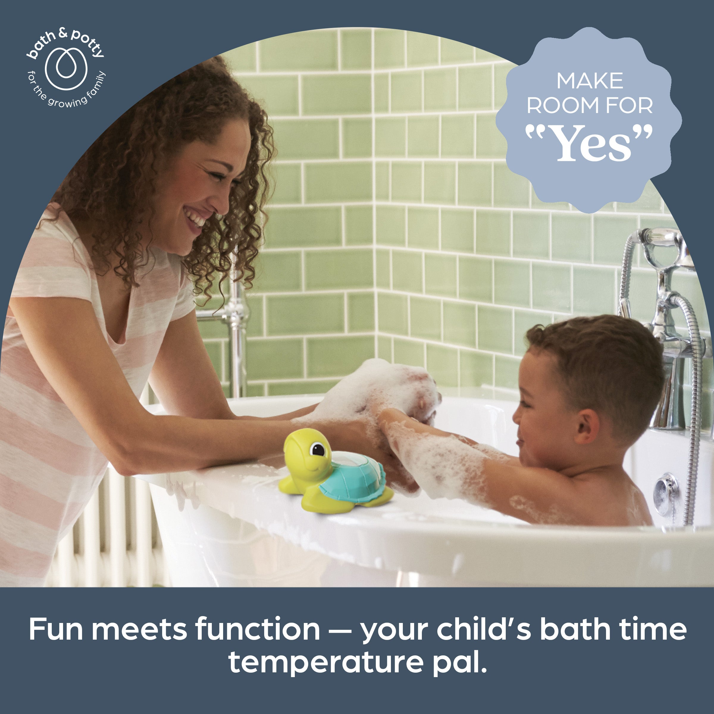 Bath Safety Kit - Bath Mat and Turtle Thermometer
