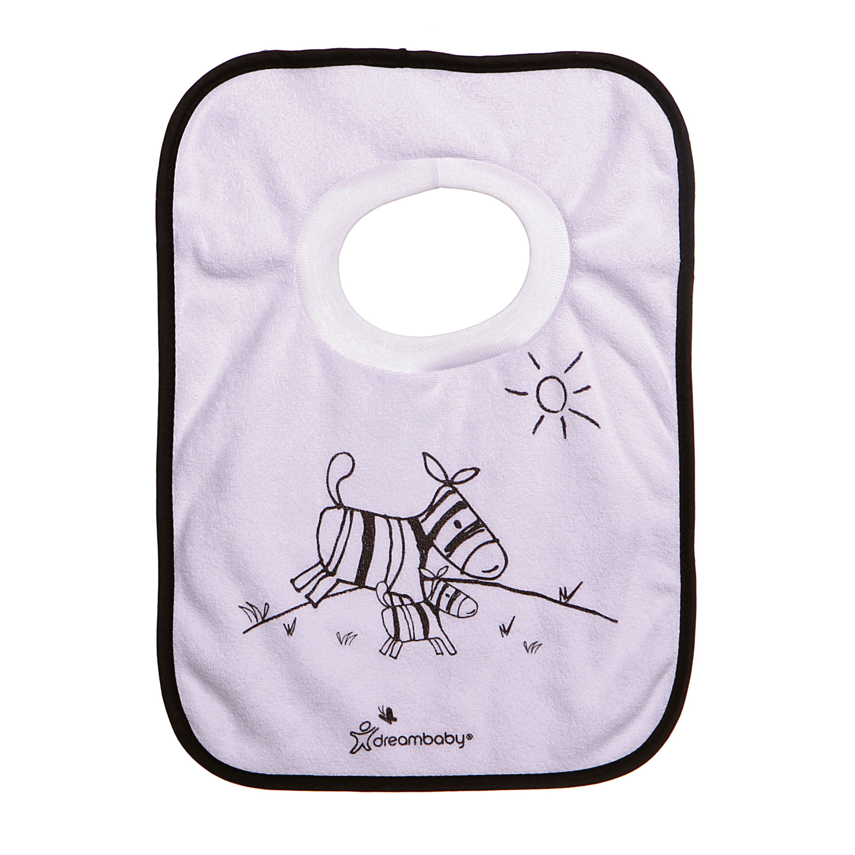 Dreambaby® Terry Cloth Pull-Over Bibs Jungle 4 Pack