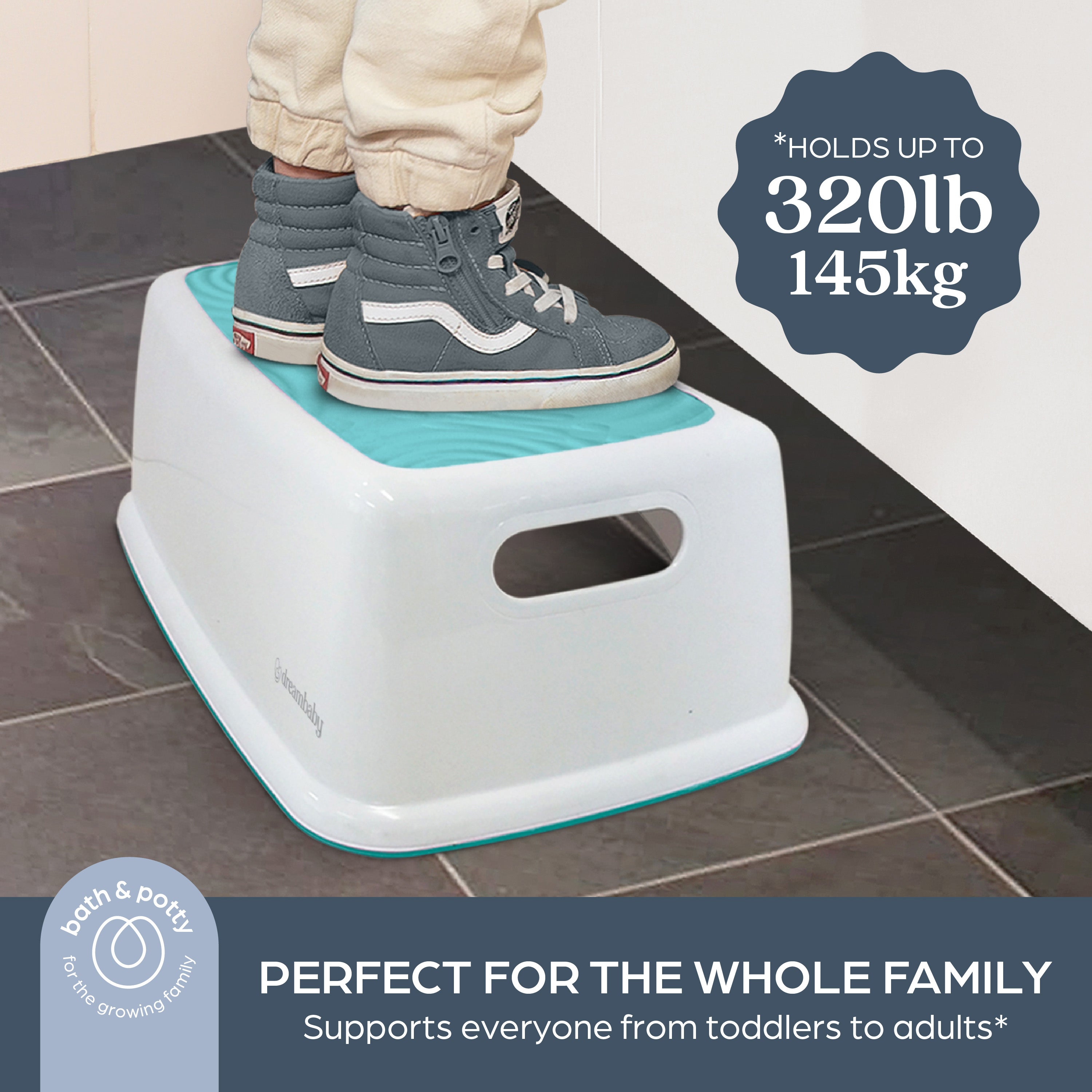 Toddler & Me Step Stool - Aqua