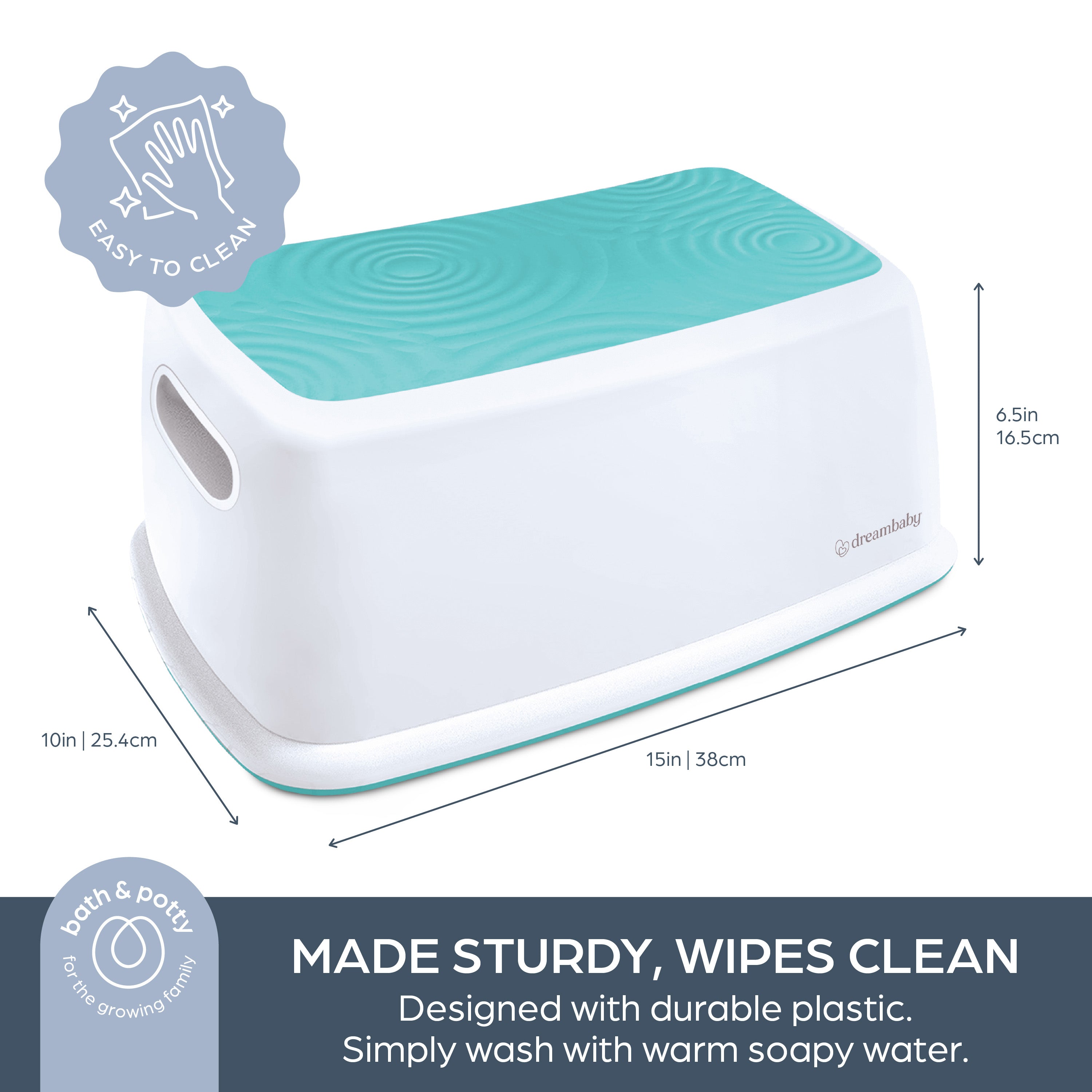 Toddler & Me Step Stool - Aqua