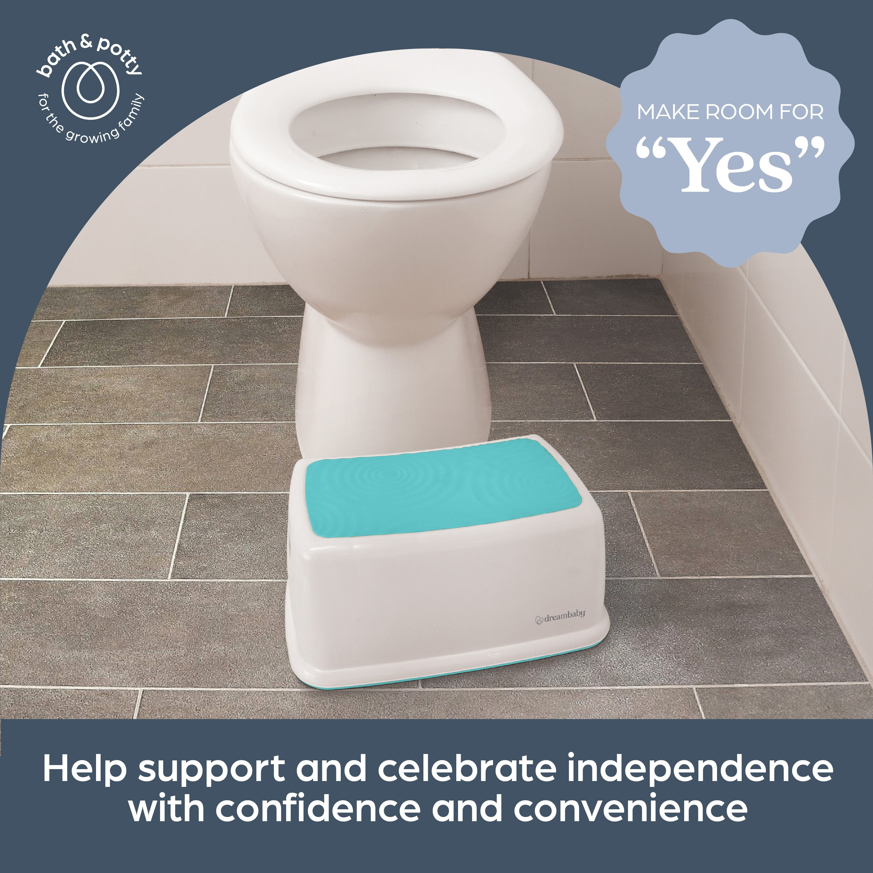 Toddler & Me Step Stool - Aqua