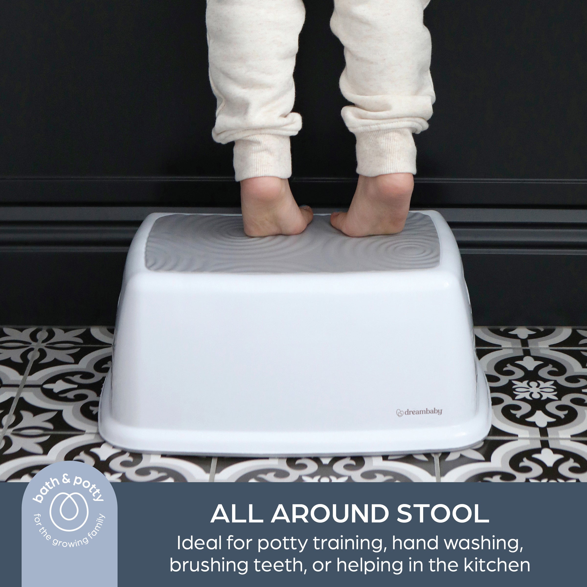 Toddler & Me Step Stool, Grey - 2 Pack