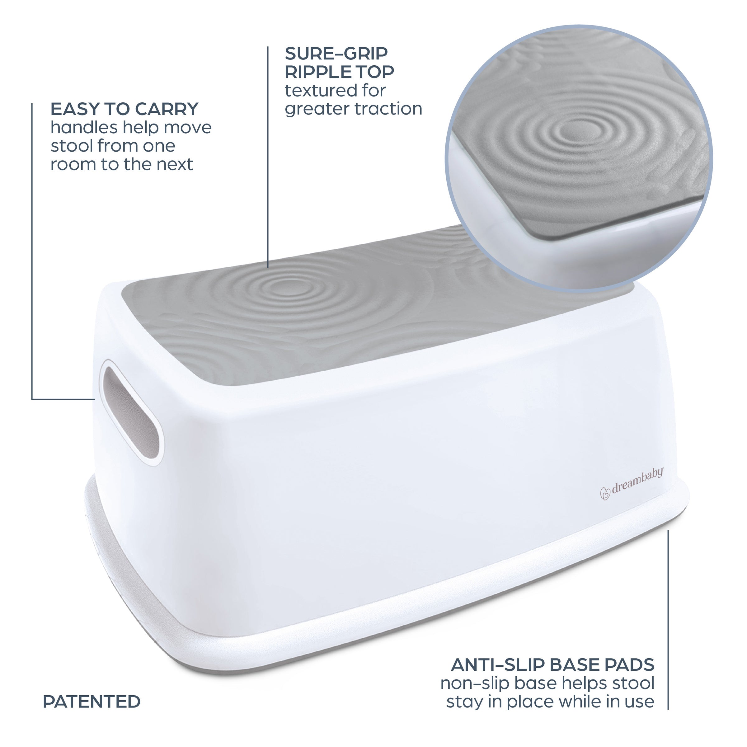 Toddler & Me Step Stool, Grey - 2 Pack
