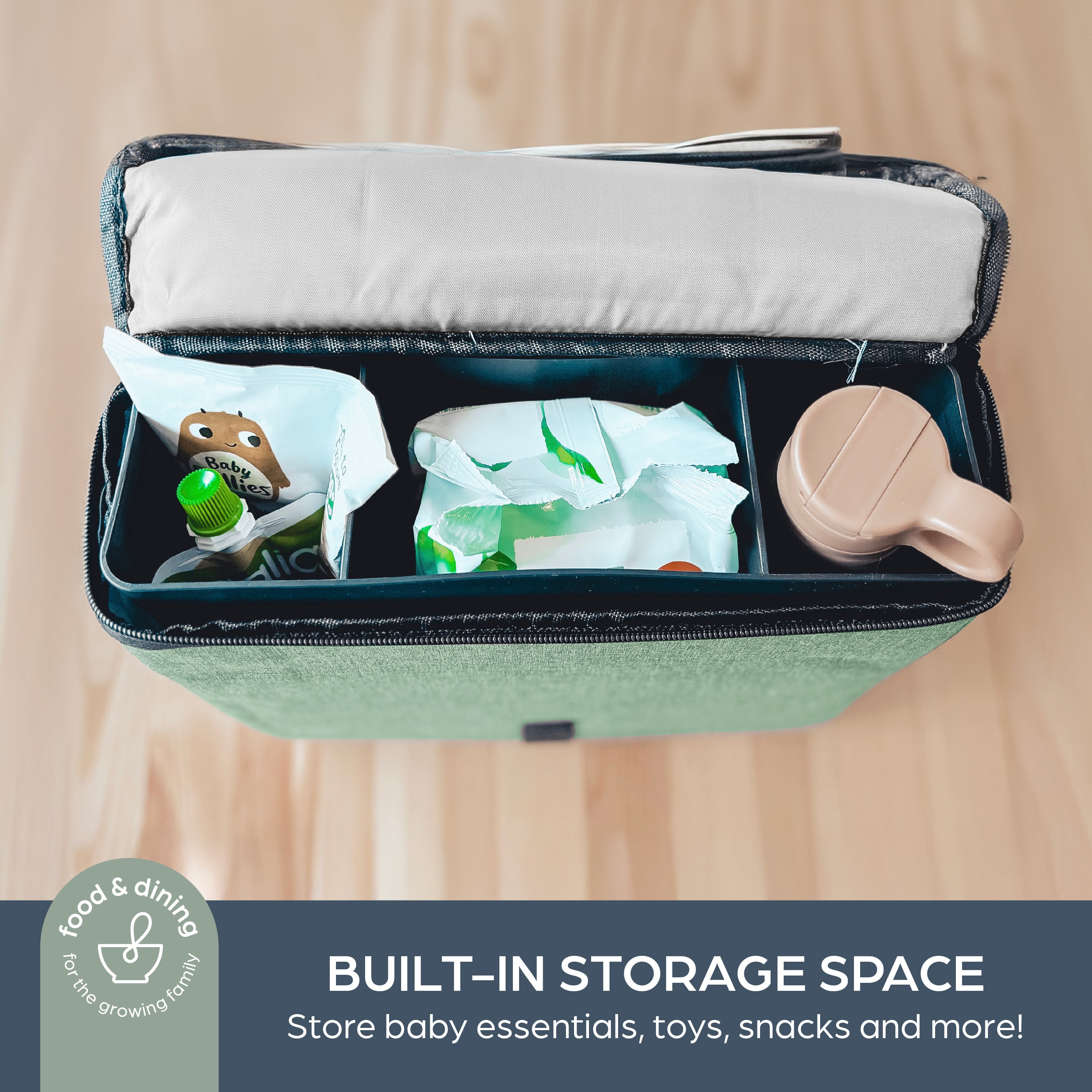 Portable Toddler Booster Seat | Rainbow Sage