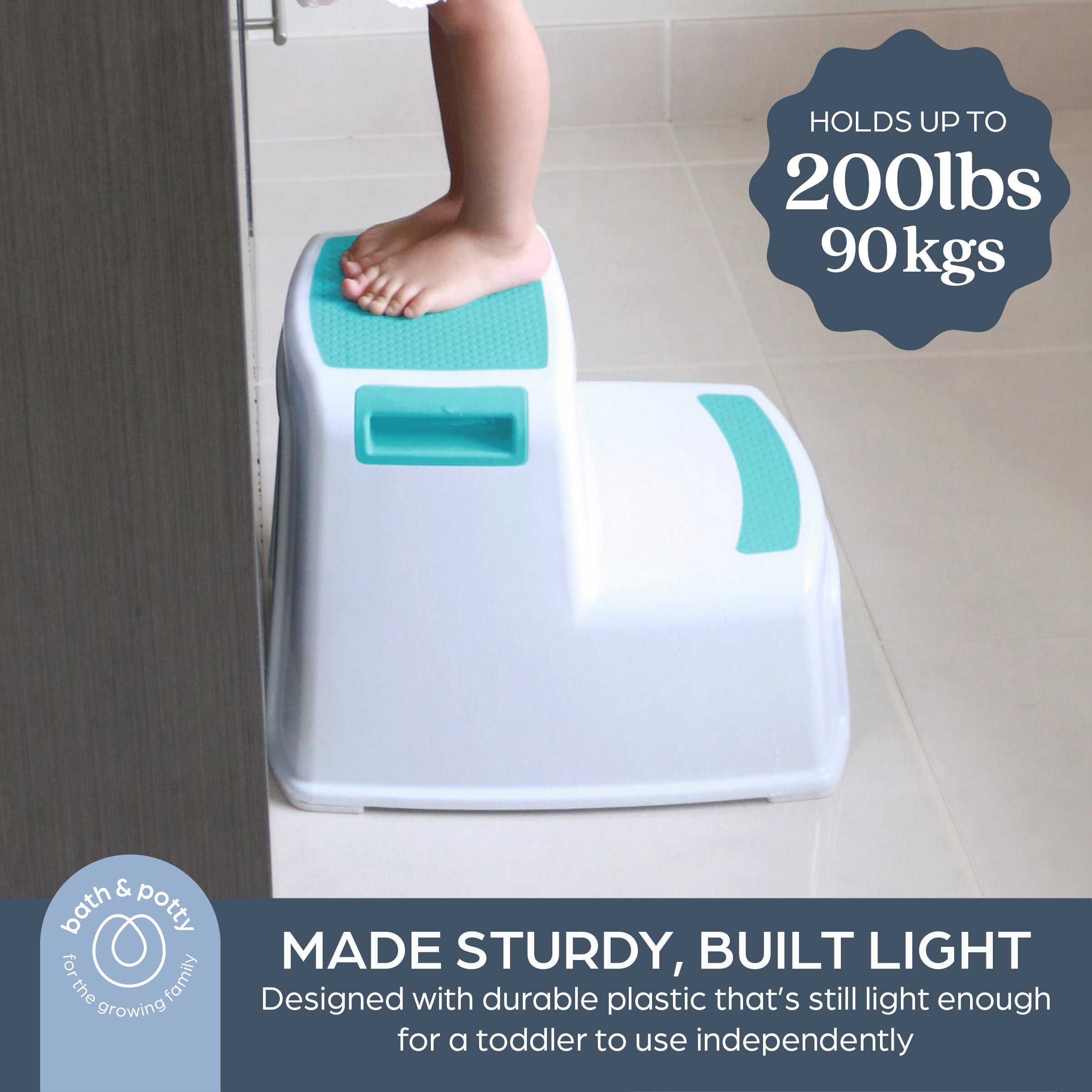 2-Up Step Stool Aqua