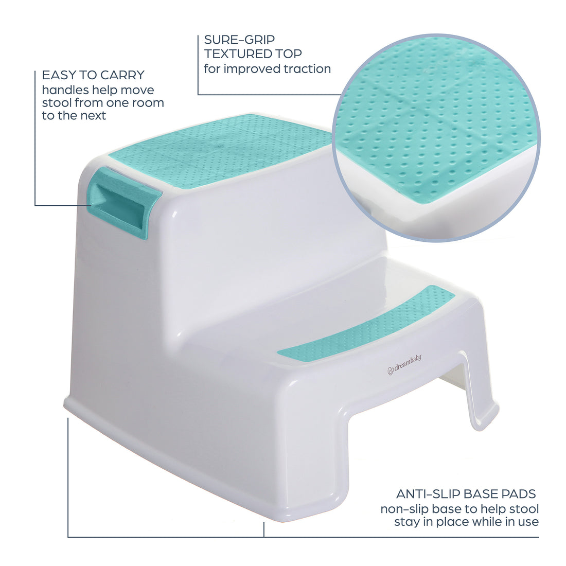 2-Up Step Stool Aqua