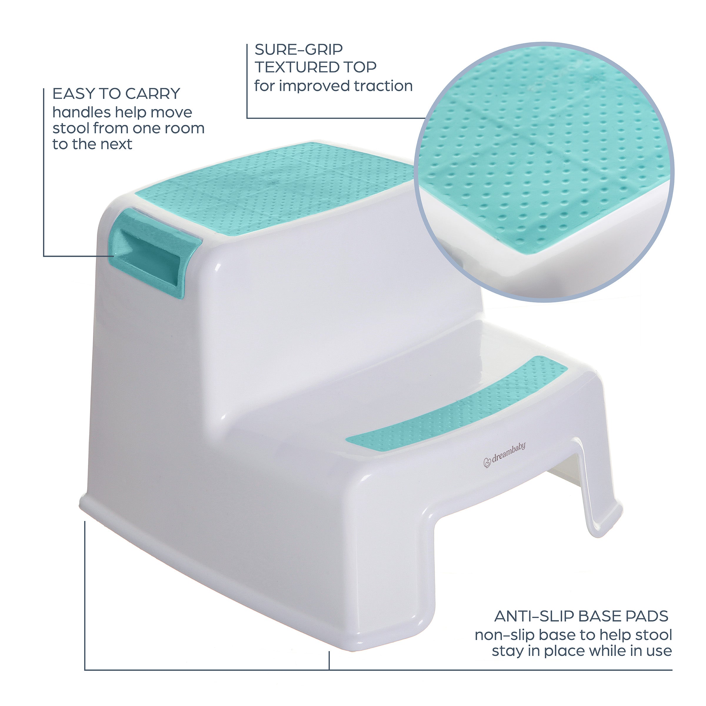 2-Up Step Stool Aqua
