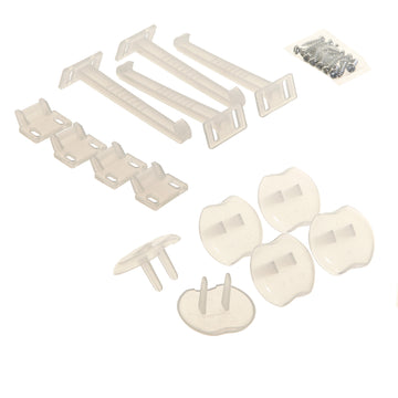 Safety Catches And Outlet Plug - 10 Piece Clear