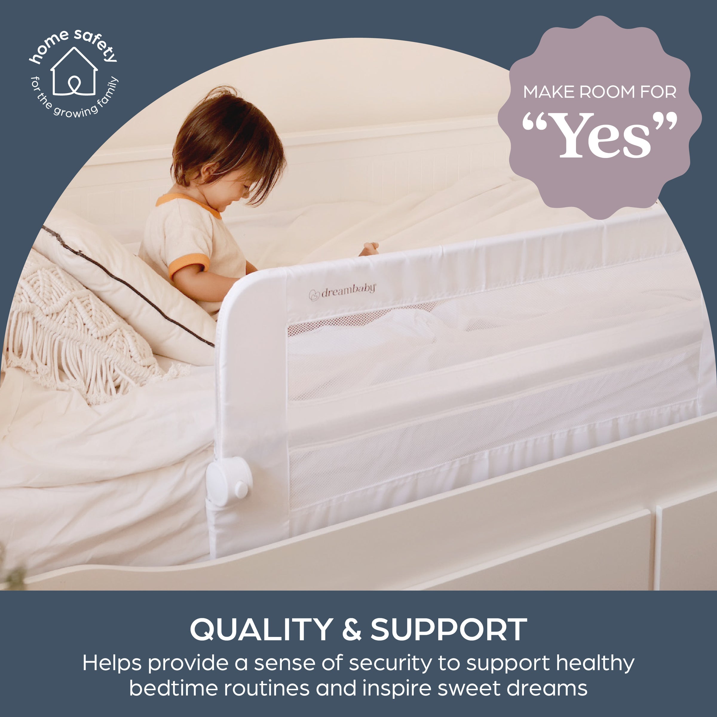 Dallas Bed Rail - White
