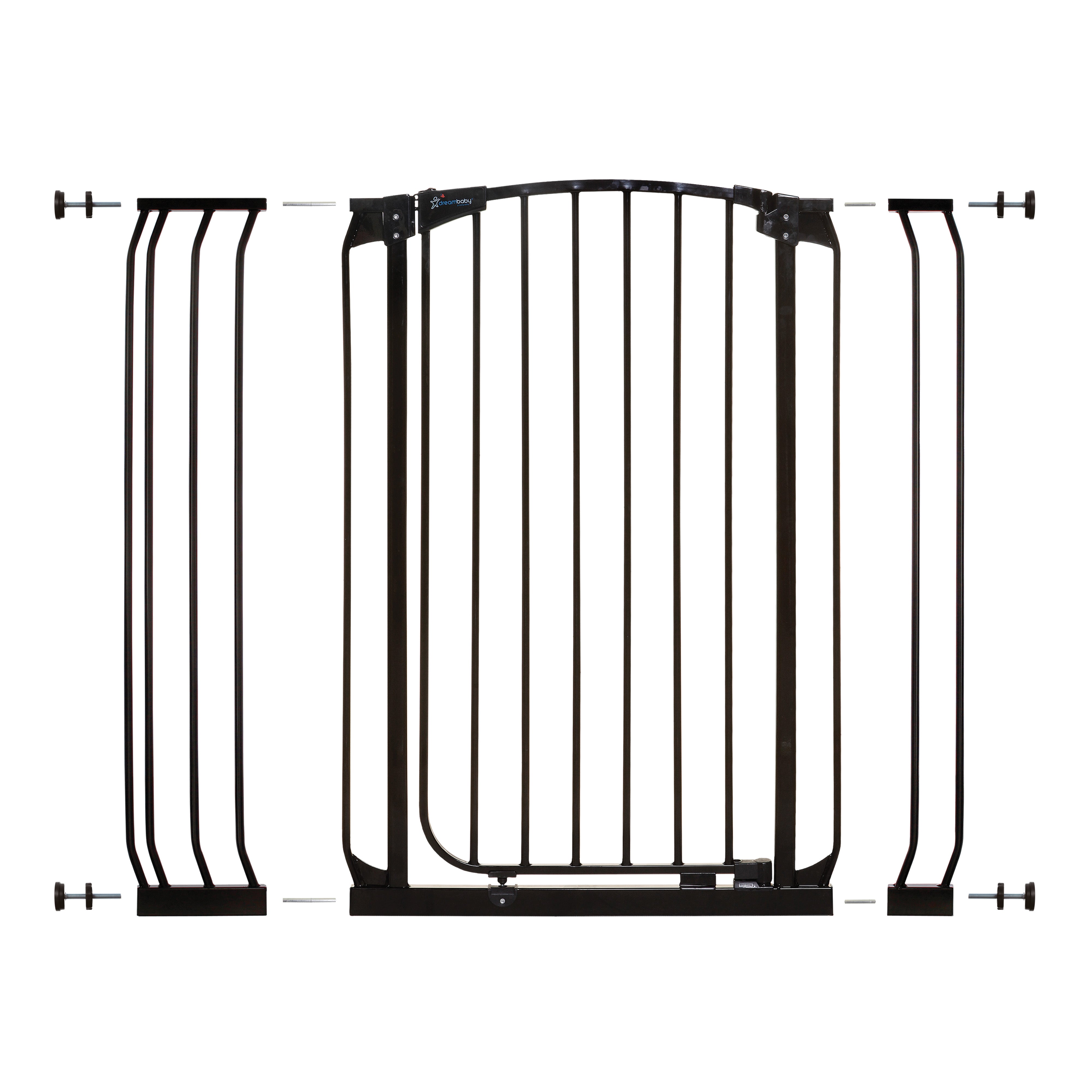 Chelsea Xtra-Tall Black Gate & Extension Set (1 Gate 2 Extensions)