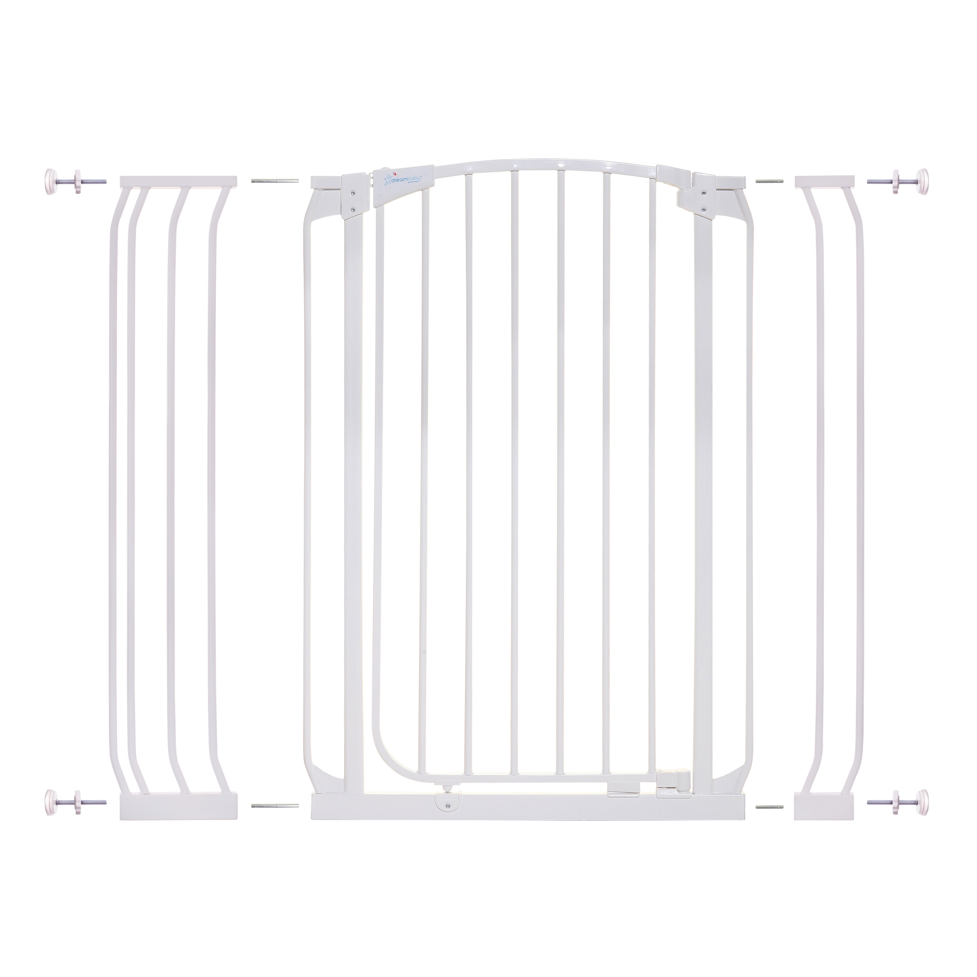 Chelsea Extra Tall 28-42.5in Auto Close Metal Baby Gate - White