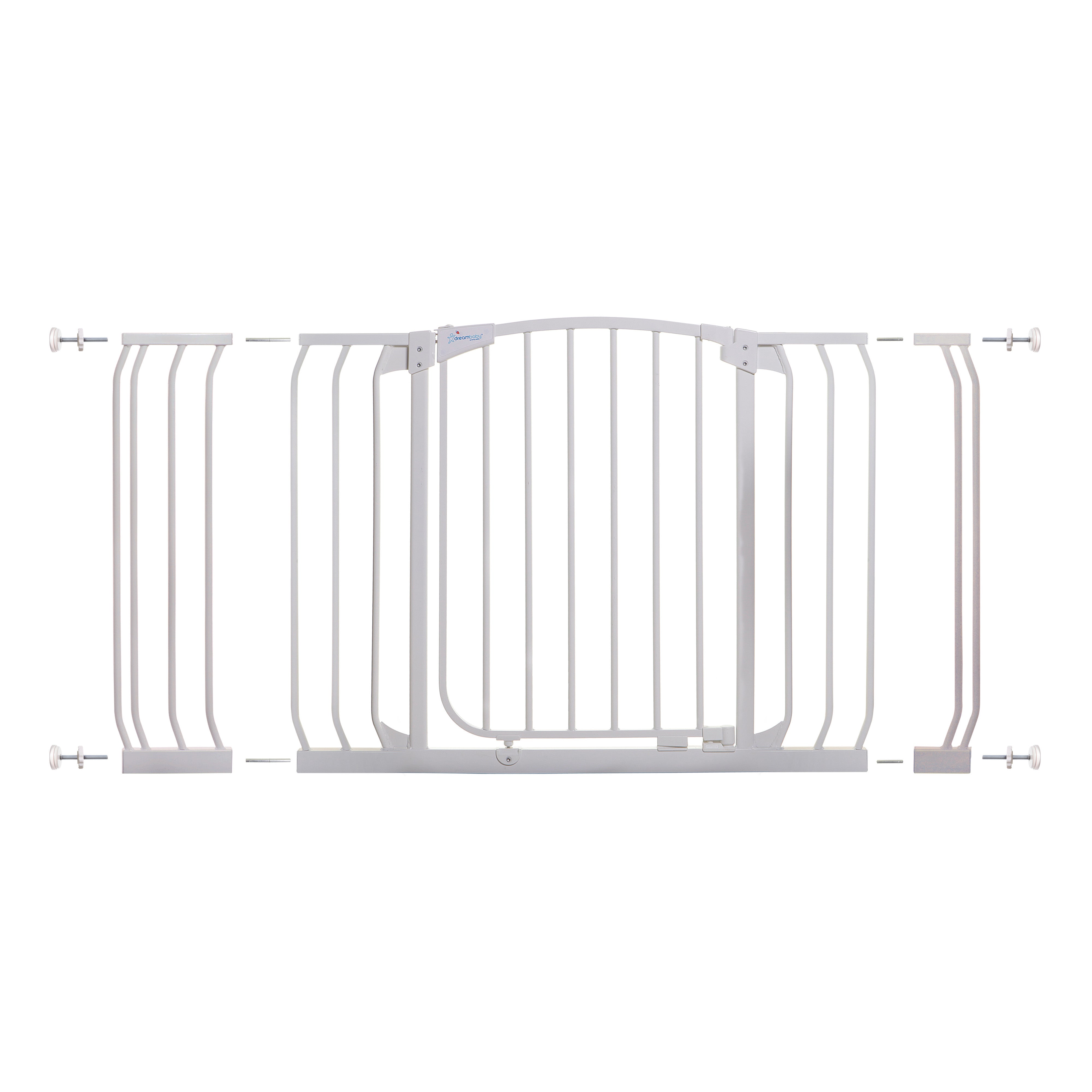 Chelsea Extra Wide 38-53in Auto Close Metal Baby Gate - White