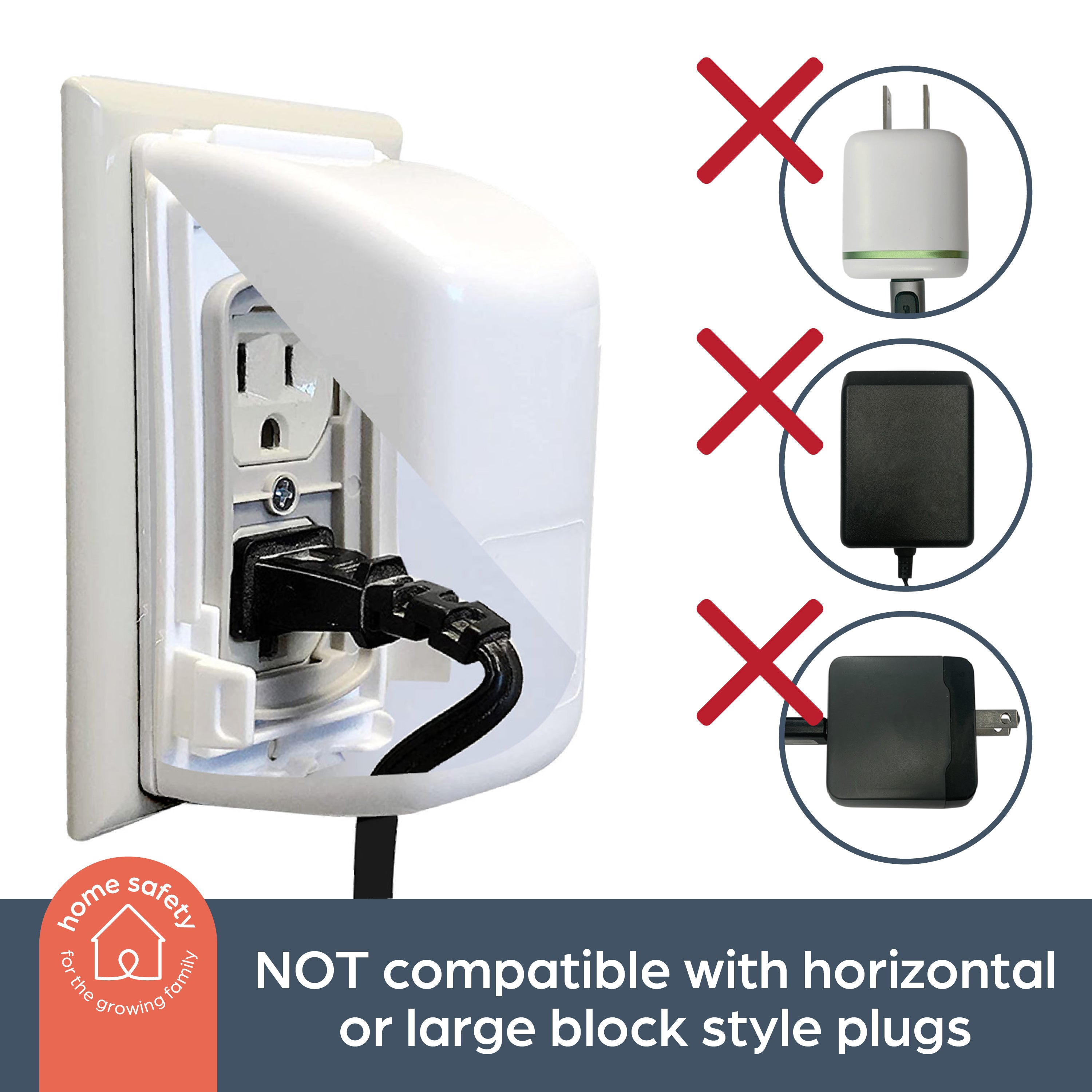 Dual Fit Plug & Electrical Outlet Covers - 2 Pack