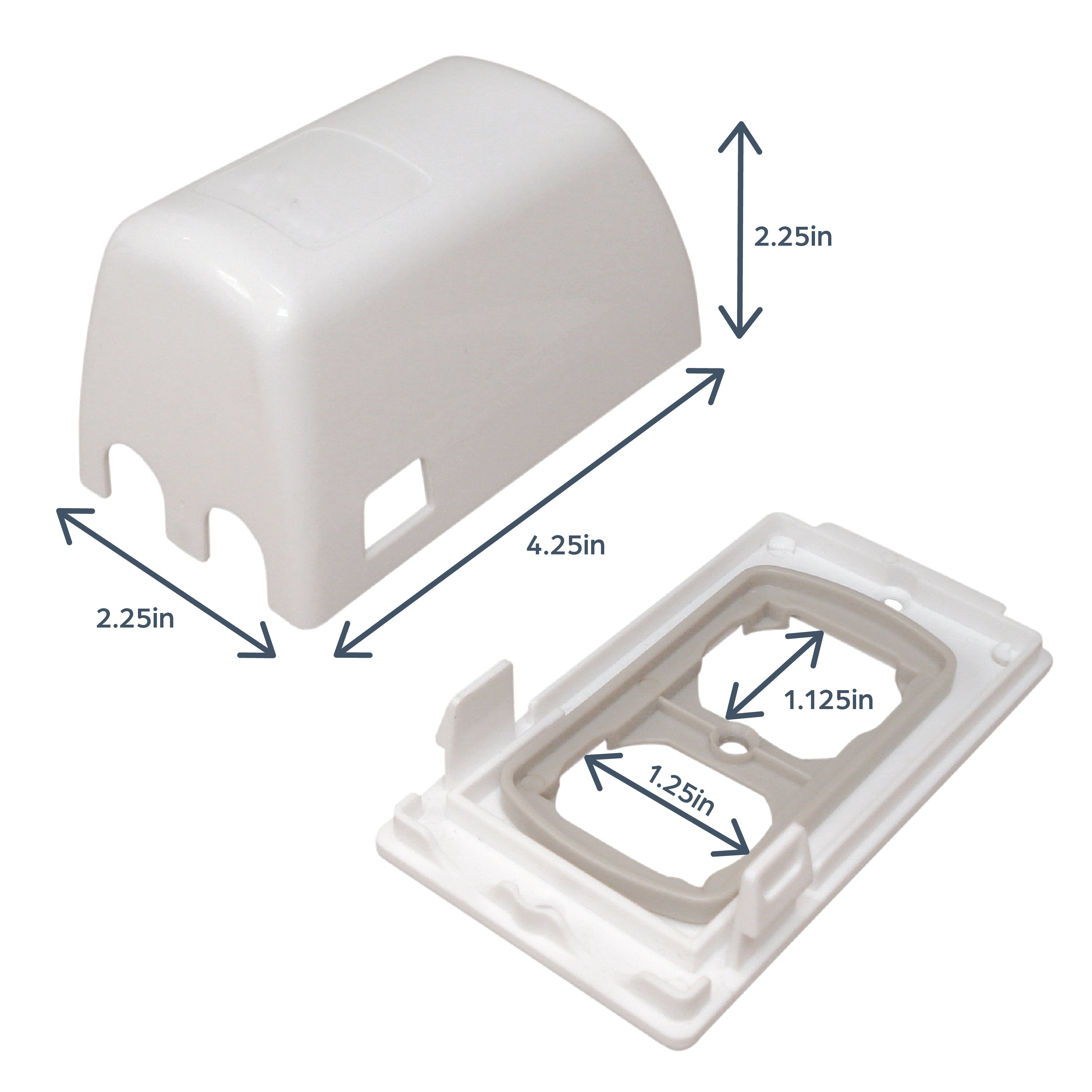 Dual Fit Plug & Electrical Outlet Covers - 2 Pack