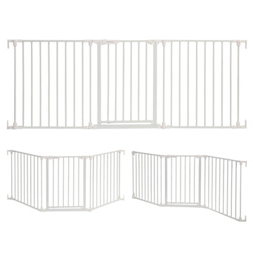 Dreambaby Discovery 76.5" Extra Wide 3 Panel Adapta-Gate® - White