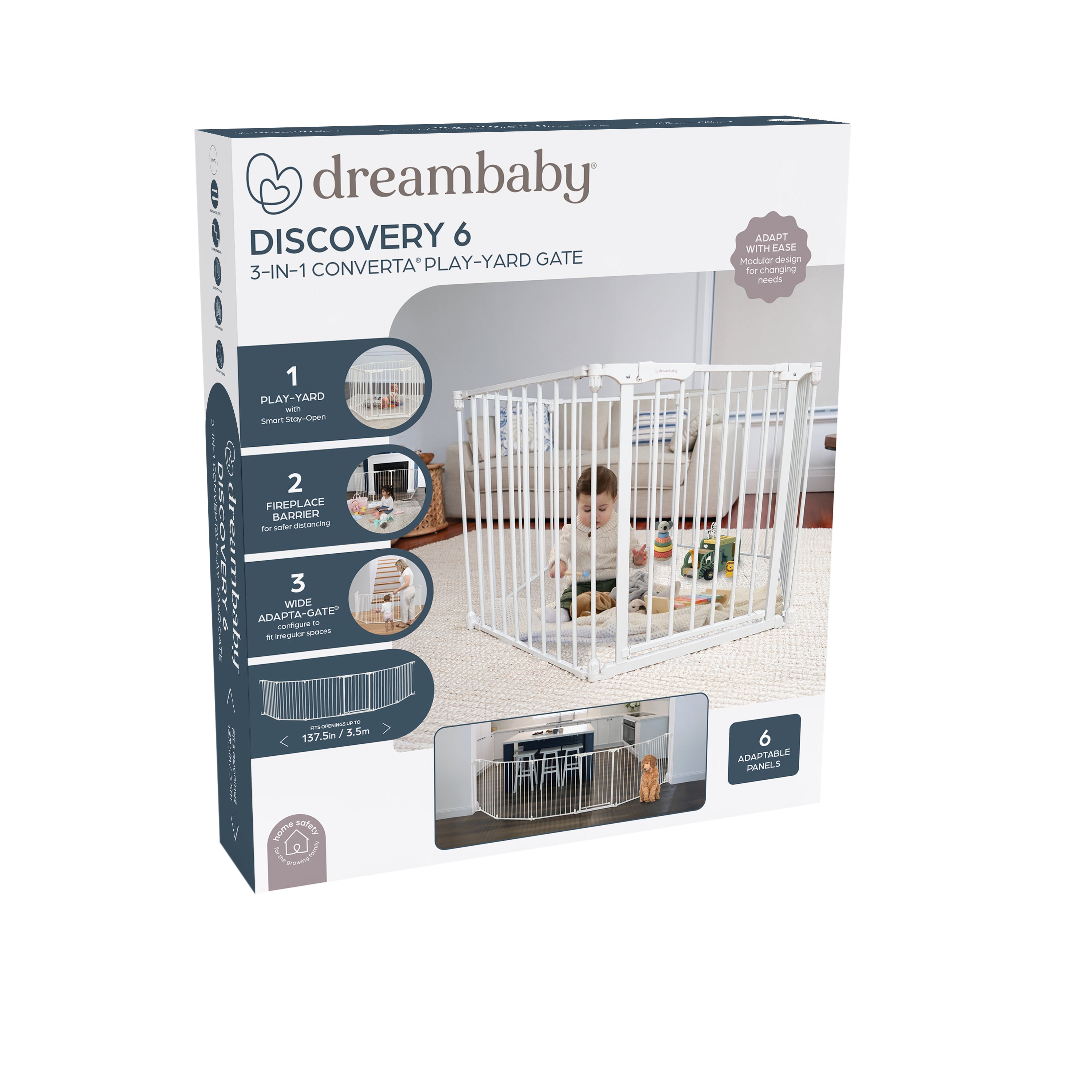 Discovery 6 Converta 3-in-1 Play-Pen - White