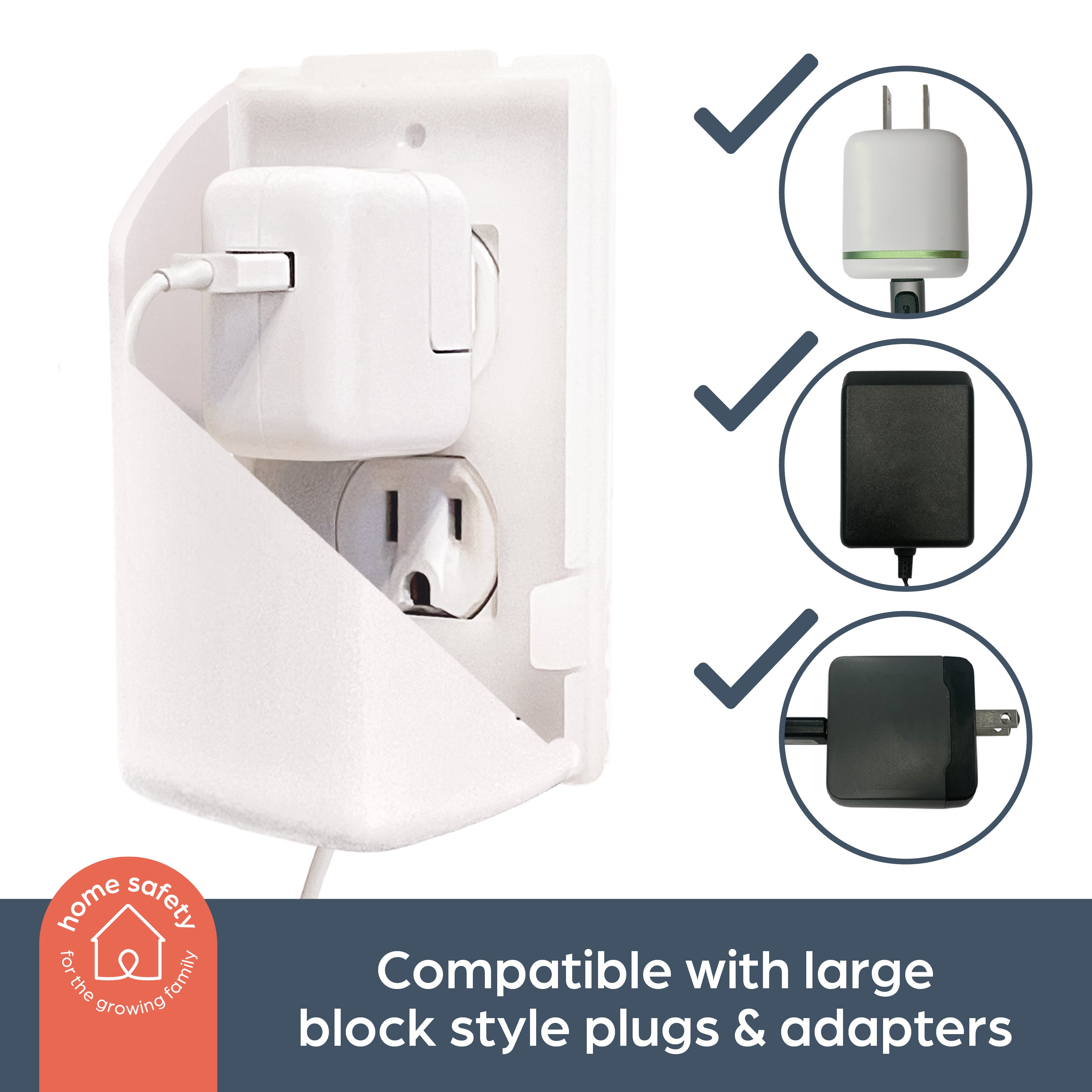 Ezy-Fit Plug & Electrical Outlet Cover - 2 Pack