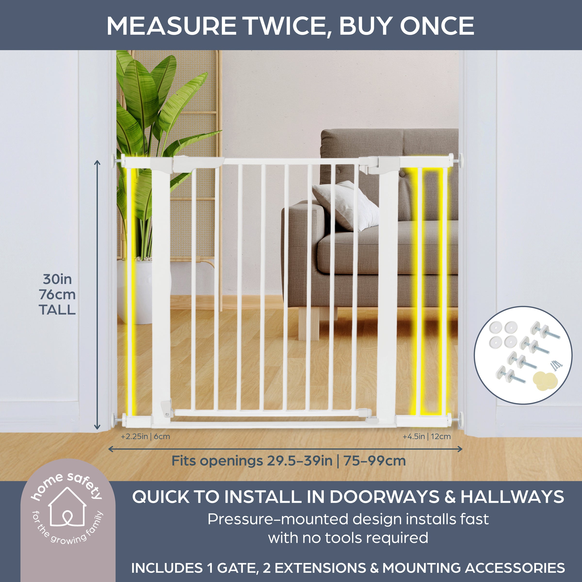 Infinity Wide Walk-Thru Pressure Mounted Gate