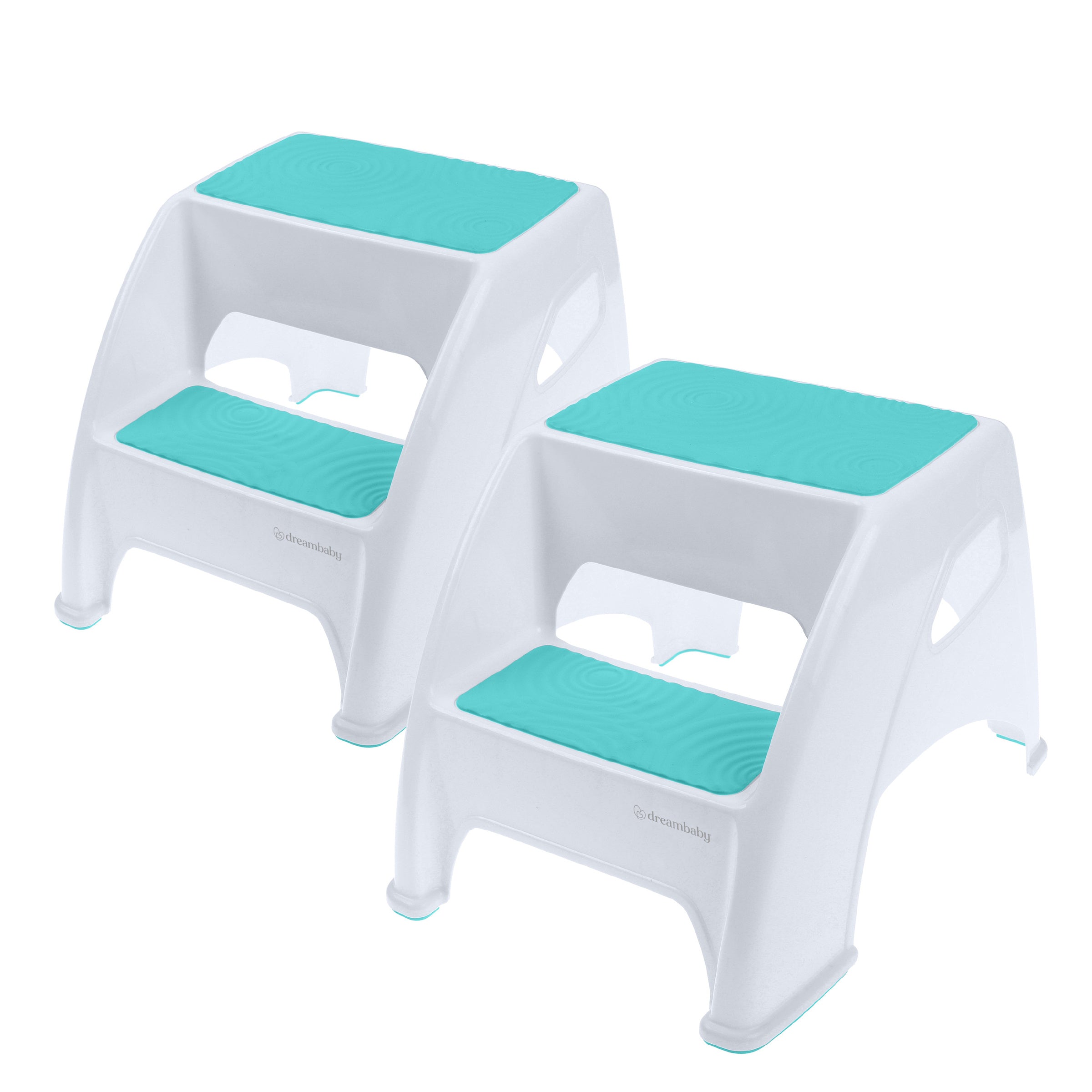 Toddler & Me 2 Step Stool (Aqua, 2 Pack)