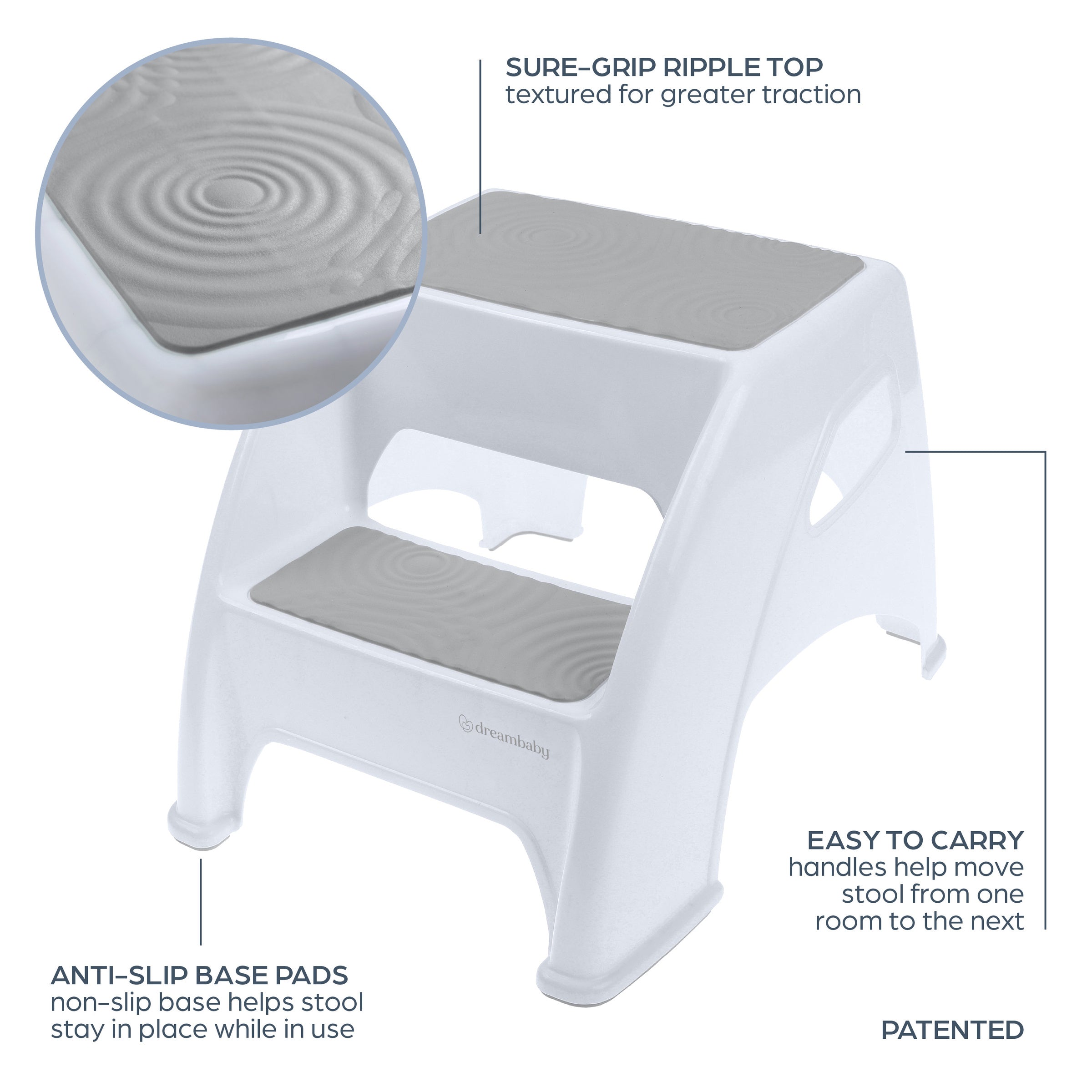Toddler & Me 2-Step Stool - Aqua 2pk