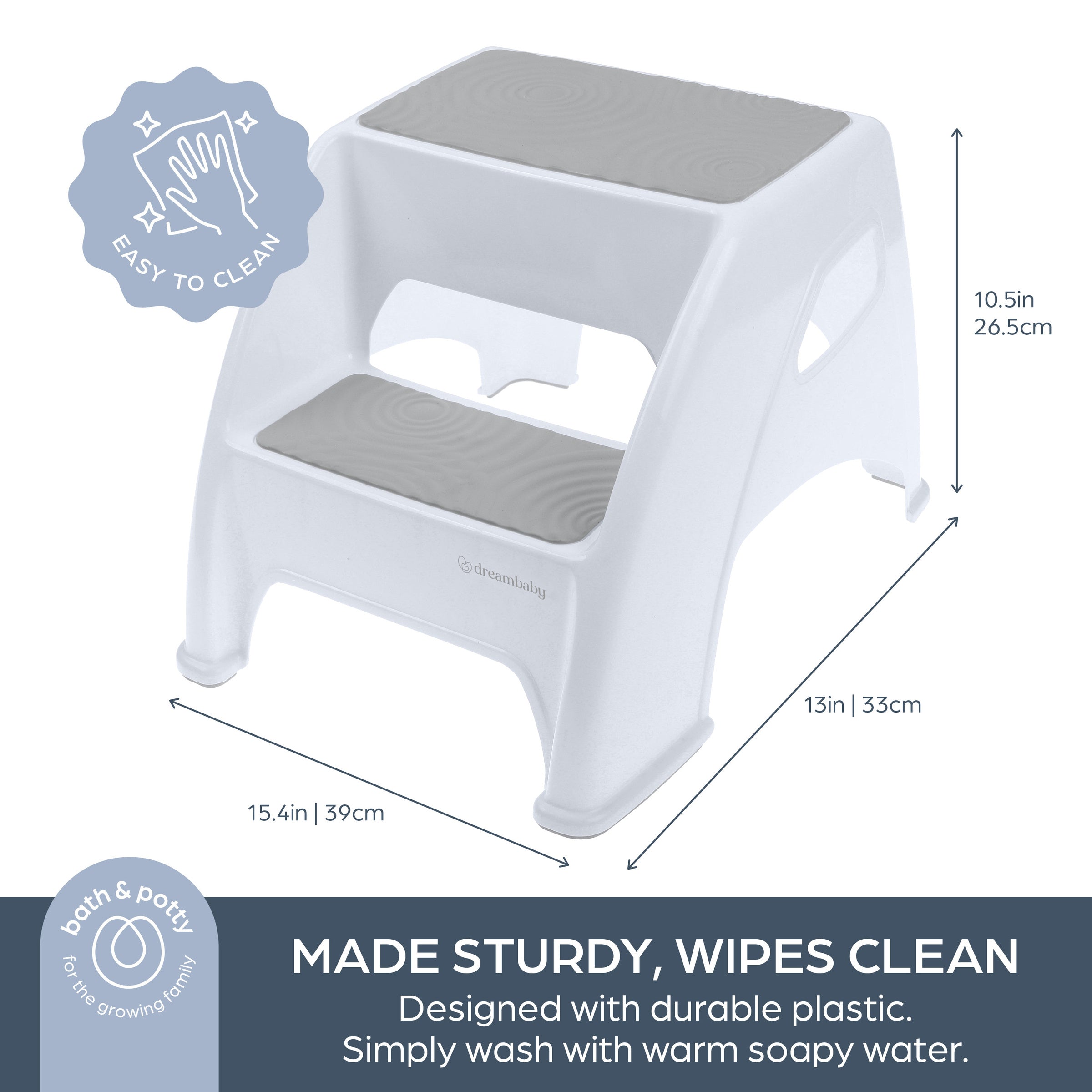 Toddler & Me 2-Step Stool - Aqua 2pk