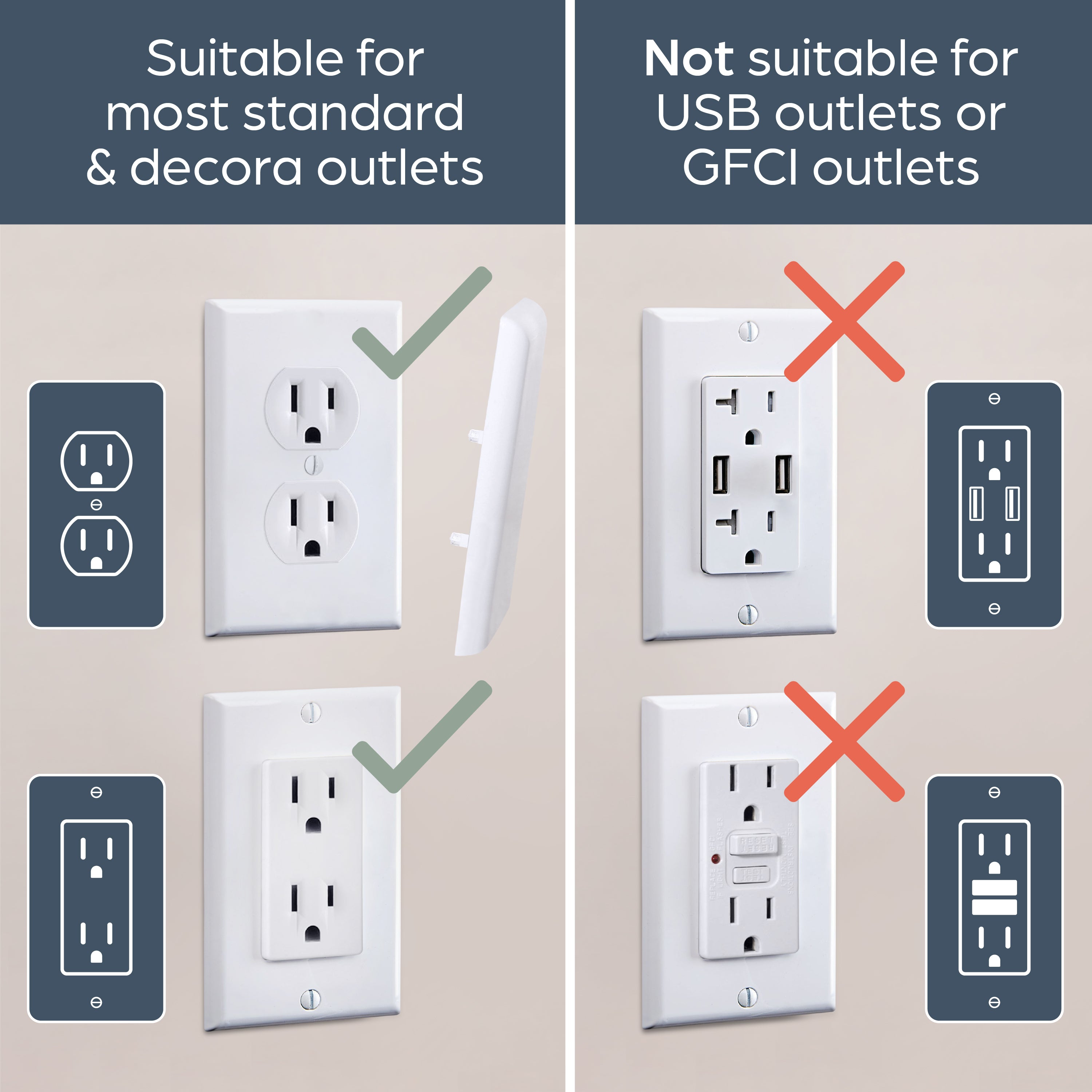 Paintable CoverPlug® 4 Pack