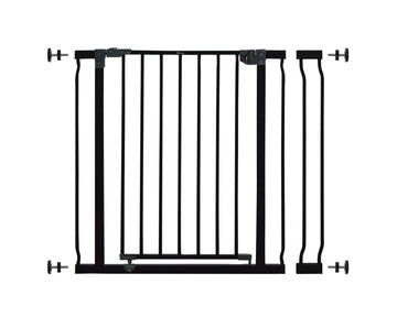 Liberty 29.5-36.5In Easy Close Metal Baby Safety Gate - Black