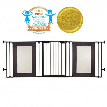 DENVER ADAPTA-GATE® - BLACK METAL WITH GREY MESH PANELS
