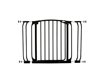 Chelsea 28-39in Auto Close Metal Baby Gate - Black