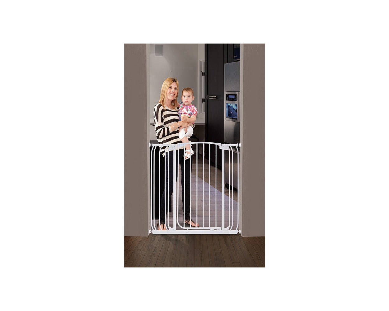 Chelsea Xtra-Tall White Gate & Extension Set (1 Gate 2 Extensions)