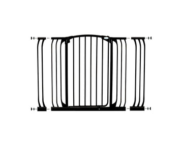 Chelsea Xtra-Tall & Xtra-Wide Black Gate Extension Set (1 Gate 2 Extensions)