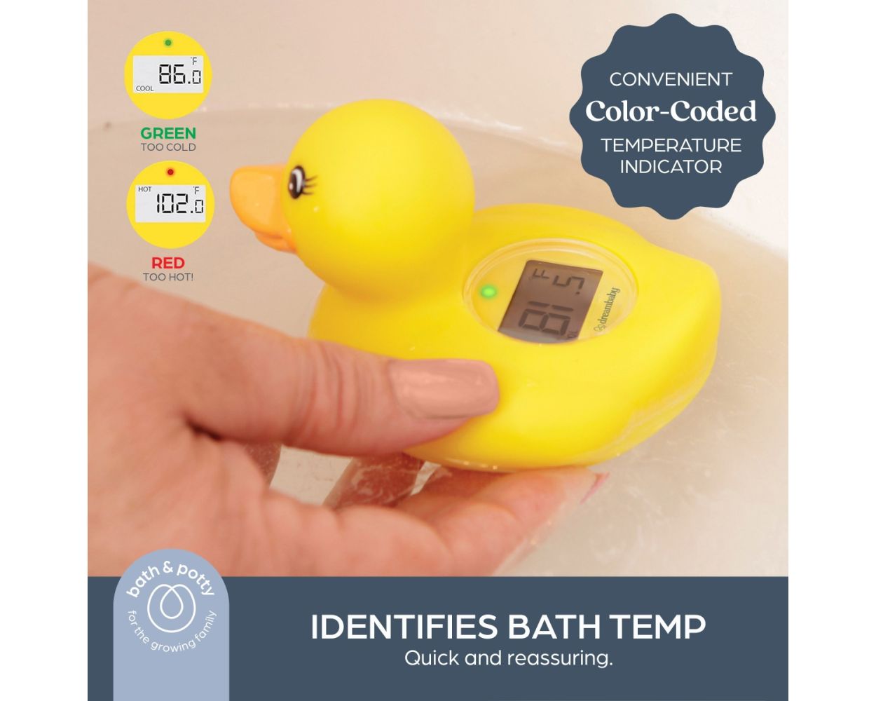 Room & Bath Thermometer - Duck