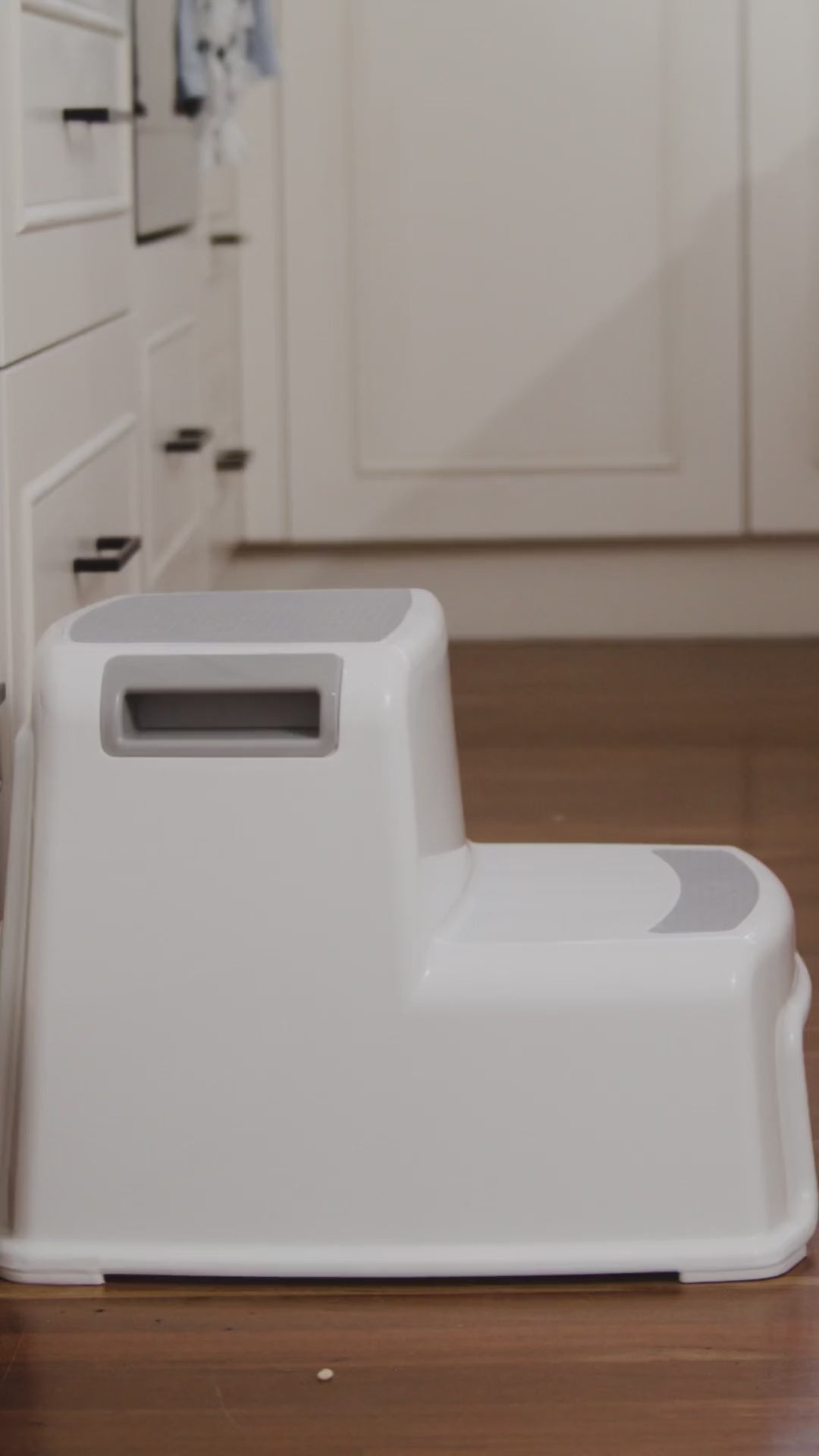 2-Up Step Stool Grey & White