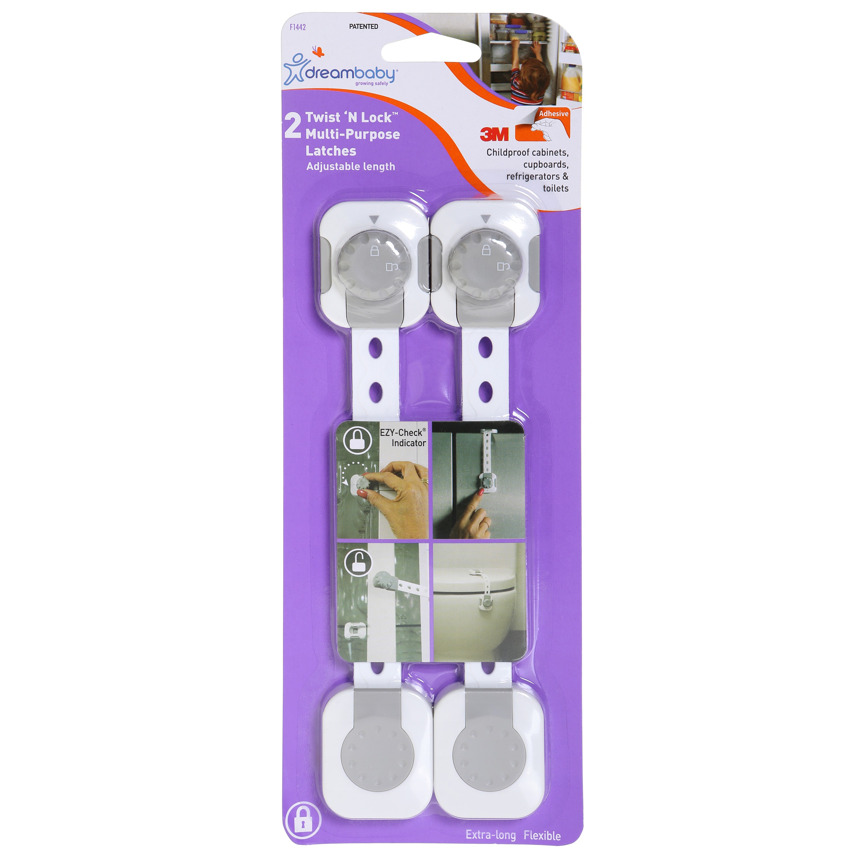 Cabinet Locks, Child Safety Cabinets Latches (8 Pack), Multi Use